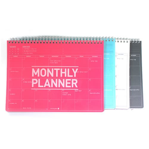 Monthly Planner With Transparent PP Cover